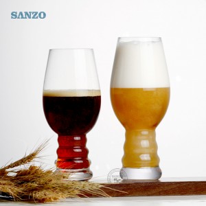 Sanzo Bar Δημιουργικό σχήμα ημισελήνου χυμό μπύρα ποτήρι μπύρα προσαρμοσμένο μέγεθος ποτό γυαλί μπύρα εξατομικευμένες γυαλιά μπύρας